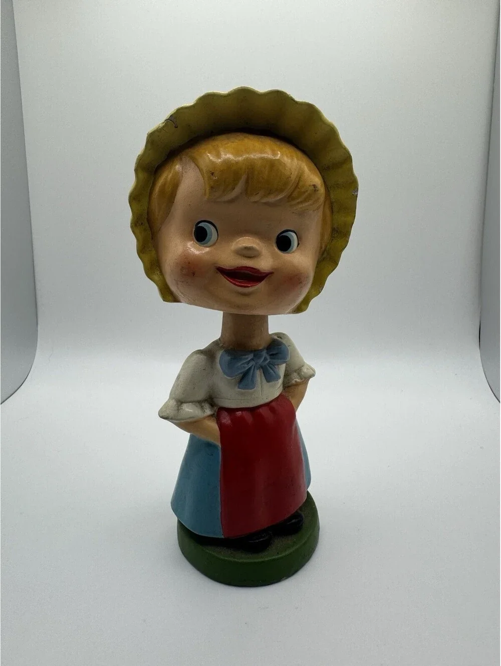 Vintage 1970s Swedish Milk Maid Bobble Head